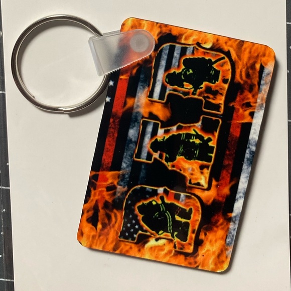 Key Chain - FireFighter -Dad - Picture 2 of 2